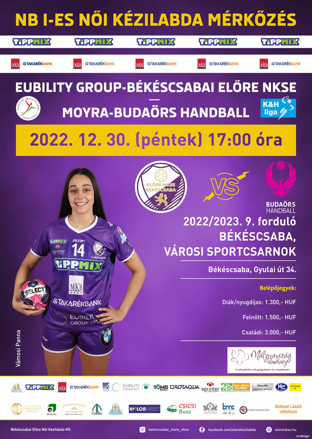 EUbility Group-Békéscsabai Előre NKSE - Moyra Budaörs Handball