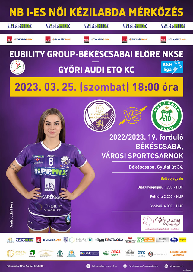 EUbility Group-Békéscsabai Előre NKSE - Győri Audi ETO KC