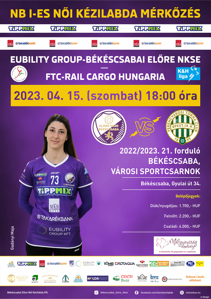 Ferencvárosi TC U19 – EUbility Group-Békéscsabai ENKSE