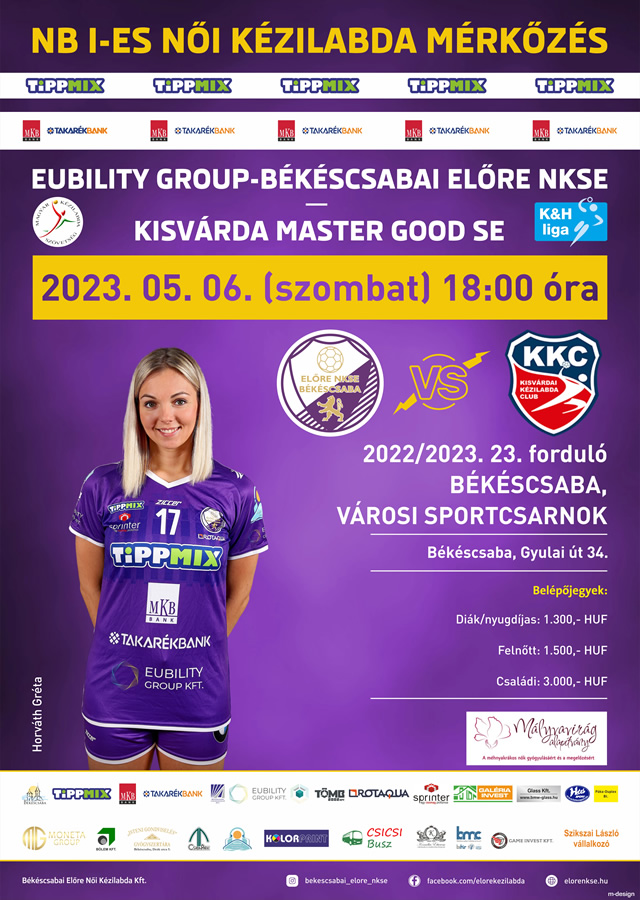 EUbility Group-Békéscsabai Előre NKSE - Kisvárda Master Good SE